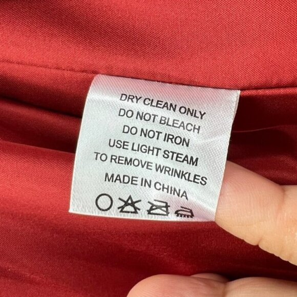 Azazie - Women's Cicely Rust Flowy Lace Chiffon bridesmaids Dress-Rust. Size:A10 - Picture 8 of 16